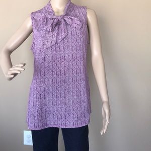Banana Republic purple/white chevron top